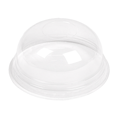 Image COUVERCLES COUPOLE SANS ORIFICE POUR 224.02  Ø 9,5x4,4 CM TRANSPARENT PLA (800 UNITÉ) #1