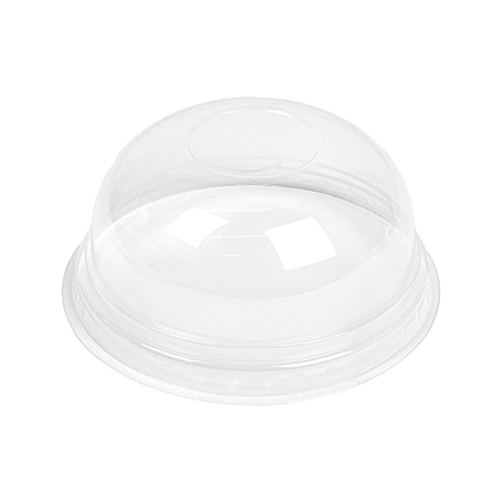 Image COUVERCLES COUPOLE SANS ORIFICE POUR 224.02  Ø 9,5x4,4 CM TRANSPARENT PLA (800 UNITÉ) #1