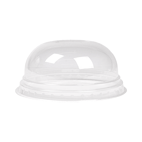 COUVERCLES COUPOLE SANS ORIFICE POUR 224.02  Ø 9,5x4,4 CM TRANSPARENT PLA (800 UNITÉ)
