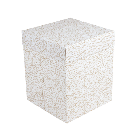 Image BOÎTES PATISSERIES HAUTES SANS FENÊTRE 'THEPACK DECO' 330 G/M2 25,4x25,4x30,5 CM BLANC CARTON ONDULÉ MICROCANAL (30 UNITÉ)