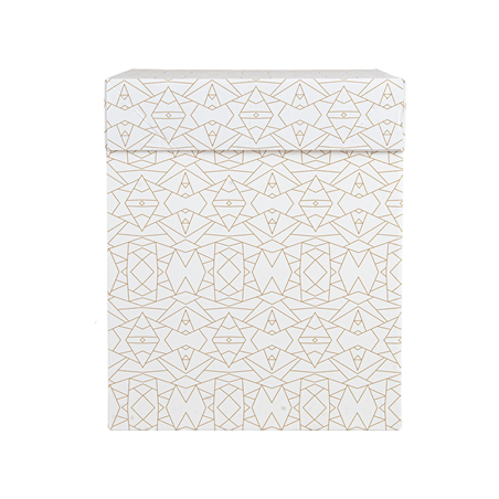 BOÎTES PATISSERIES HAUTES SANS FENÊTRE 'THEPACK DECO' 330 G/M2 25,4x25,4x30,5 CM BLANC CARTON ONDULÉ MICROCANAL (30 UNITÉ)