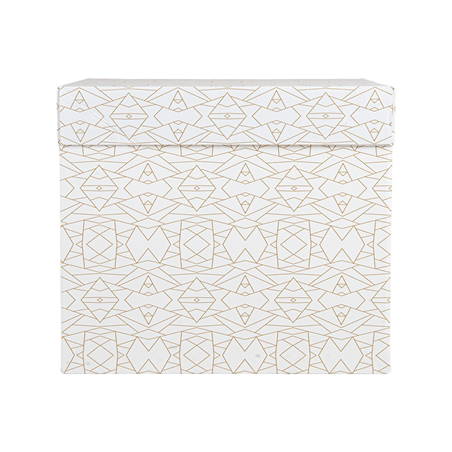 BOÎTES PATISSERIES HAUTES SANS FENÊTRE 'THEPACK DECO' 330 G/M2 35,6x35,6x30,5 CM BLANC CARTON ONDULÉ MICROCANAL (30 UNITÉ)