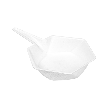 Image RÉCIPIENTS HEXAGONALES 'BIONIC'  5,5x1,5 CM BLANC BAGASSE (1000 UNITÉ) #1
