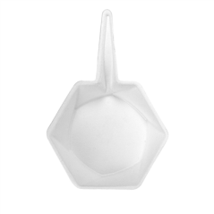 Image RÉCIPIENTS HEXAGONALES 'BIONIC'  5,5x1,5 CM BLANC BAGASSE (1000 UNITÉ) #3