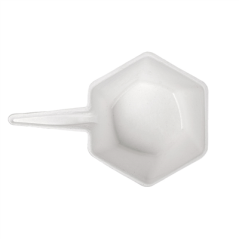 Image RÉCIPIENTS HEXAGONALES 'BIONIC'  5,5x3 CM BLANC BAGASSE (1000 UNITÉ) #3