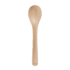 Image MINI CUILLÈRES 'BIONIC'  10 CM NATUREL BAGASSE (1000 UNITÉ) #1