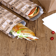 Image SACHETS INGRAISSABLES POUR SANDWICHES 'PAROLE' 40+20 G/M2 12+4x35 CM MARRON KRAFT + ALUMINIUM (500 UNITÉ) #4
