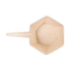 Image RÉCIPIENTS HEXAGONALES 'BIONIC'  5,5x3 CM NATUREL BAGASSE (1000 UNITÉ) #3