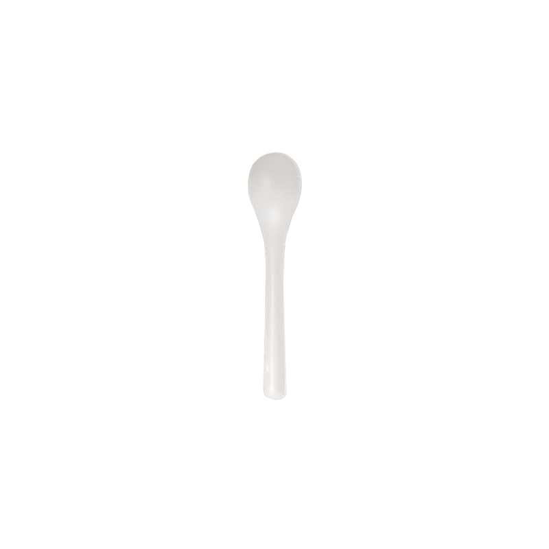 MINI CUILLÈRES 'BIONIC'  10 CM BLANC BAGASSE (1000 UNITÉ)