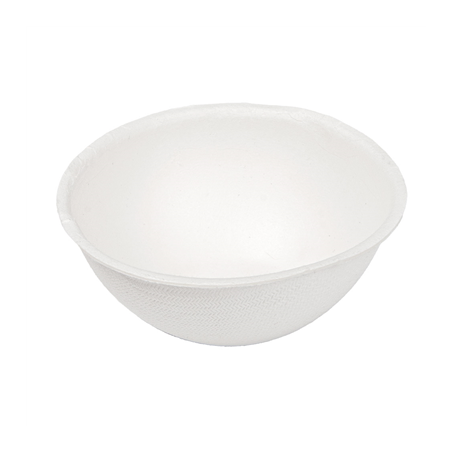Image RÉCIPIENTS RONDS 'BIONIC'  Ø 7,5x3 CM BLANC BAGASSE (1000 UNITÉ) #1