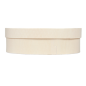 Image MINI BOÎTE OVALE AVEC COUVERCLE  16x10,5x5 CM NATUREL BOIS (20 UNITÉ) #2