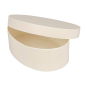 Image MINI BOÎTE OVALE AVEC COUVERCLE  16x10,5x5 CM NATUREL BOIS (20 UNITÉ) #3