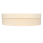 Image MINI BOÎTE OVALE AVEC COUVERCLE  19,5x14,5x5 CM NATUREL BOIS (20 UNITÉ) #2