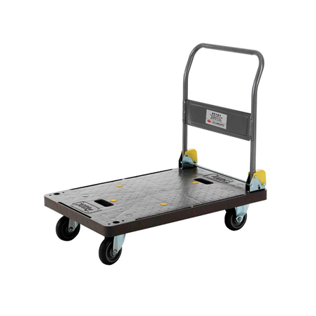 Image CHARIOT TRANSPORT CAPACITÉ 300 KG 'ARROW'  60,5x90,3x86 CM GRIS PP (1 UNITÉ) #1