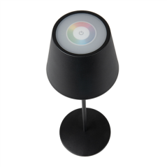 Image LAMPE LED SANS FIL + VARIATEUR 4000 mAH Ø 12x38 CM NOIR METAL (1 UNITÉ) #4