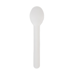 Image CUILLÈRES 'PAPER CUTLERY' 960 G/M2 15,8 CM BLANC PAPIER (50 UNITÉ) #1