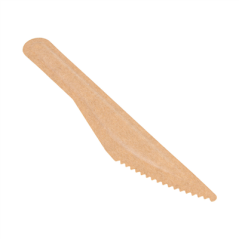 Image COUTEAUX 'PAPER CUTLERY' 960 G/M2 15,8 CM NATUREL PAPIER (50 UNITÉ) #3