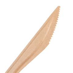 Image COUTEAUX 'PAPER CUTLERY' 960 G/M2 15,8 CM NATUREL PAPIER (50 UNITÉ) #4