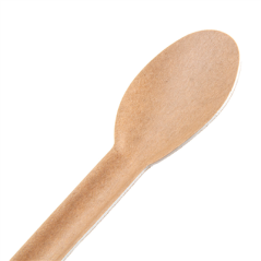 Image CUILLÈRES 'PAPER CUTLERY' 960 G/M2 15,8 CM NATUREL PAPIER (50 UNITÉ) #4