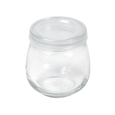 Image POT AVEC COUVERCLE 'WAKI GLASS' 120 ML Ø 6,5x6,6 CM TRANSPARENT VERRE (96 UNITÉ) #1