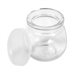 Image POT AVEC COUVERCLE 'WAKI GLASS' 120 ML Ø 6,5x6,6 CM TRANSPARENT VERRE (96 UNITÉ) #5