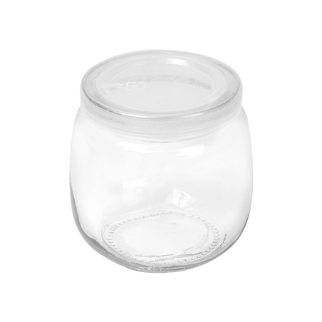 Image POT AVEC COUVERCLE 'WAKI GLASS' 200 ML Ø 7,3x7,3 CM TRANSPARENT VERRE (72 UNITÉ) #1