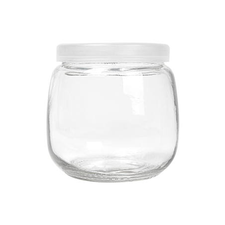 POT AVEC COUVERCLE 'WAKI GLASS' 200 ML Ø 7,3x7,3 CM TRANSPARENT VERRE (72 UNITÉ)