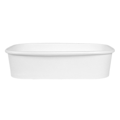 RÉCIPIENTS RECTANGULAIRES 500 ML 320 + 30 PE G/M2 17,3x12,3x4,1 CM BLANC KRAFT (300 UNITÉ)