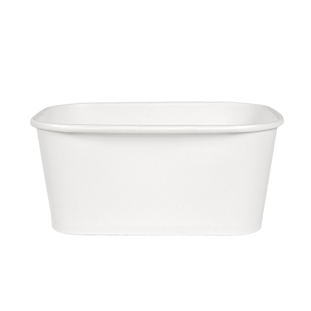 RÉCIPIENTS RECTANGULAIRES 1000 ML 320 + 30 PE G/M2 17,3x12,3x7,5 CM BLANC KRAFT (300 UNITÉ)