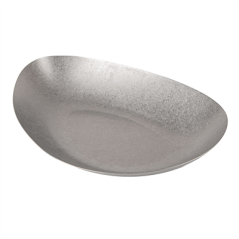 Image ASSIETTES CREUSES IRREGULIÈRES 'ARTINOX' 700 ML 30x20x4,8 CM ARGENTE INOX (6 UNITÉ) #1