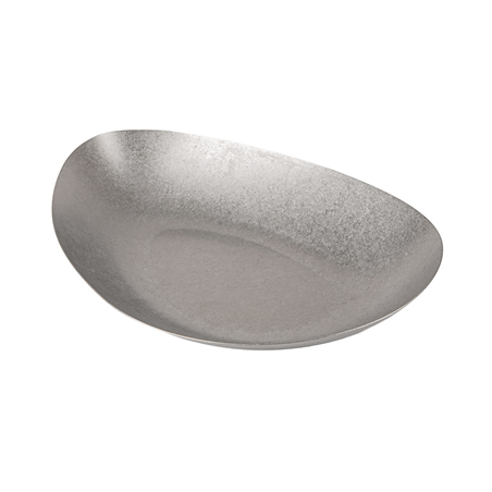 Image ASSIETTES CREUSES IRREGULIÈRES 'ARTINOX' 700 ML 30x20x4,8 CM ARGENTE INOX (6 UNITÉ) #1