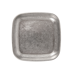 Image PLATES CARRÉS 'ARTINOX' 65 ML 9x9x1,4 CM ARGENTE INOX (20 UNITÉ) #4