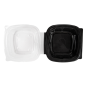 Image RÉCIPIENTS AVEC COUVERCLE CHARNIÈRE MICRO-ONDABLES 468 ML 15,1x15,7x8,3 CM NOIR PP (180 UNITÉ) #3