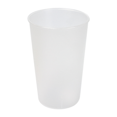 Image VERRES RÉUTILISABLES 330 ML Ø7,6/5,7x11,8 CM TRANSLUCIDE PP (540 UNITÉ) #1