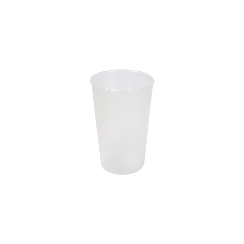 VERRES RÉUTILISABLES 330 ML Ø7,6/5,7x11,8 CM TRANSLUCIDE PP (540 UNITÉ)