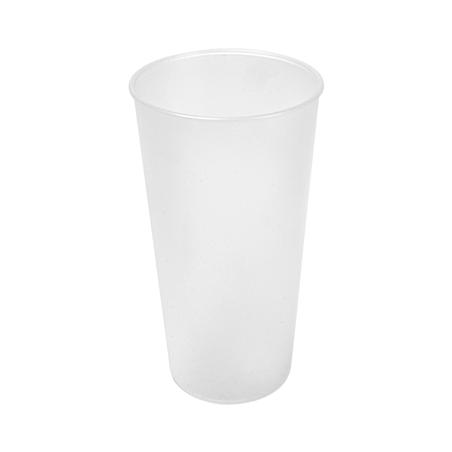 Image VERRES RÉUTILISABLES 400 ML Ø7,6/5,4x13,9 CM TRANSLUCIDE PP (500 UNITÉ) #1