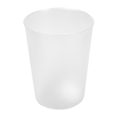 Image VERRES RÉUTILISABLES 500 ML Ø9/7x11,8 CM TRANSLUCIDE PP (312 UNITÉ) #1