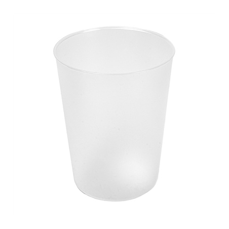 Image VERRES RÉUTILISABLES 500 ML Ø9/7x11,8 CM TRANSLUCIDE PP (312 UNITÉ) #1
