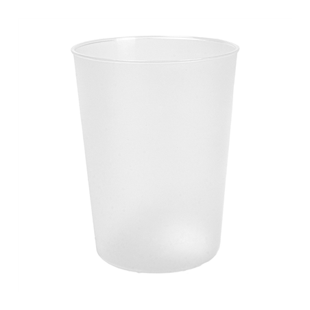 VERRES RÉUTILISABLES 500 ML Ø9/7x11,8 CM TRANSLUCIDE PP (312 UNITÉ)