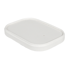 Image COUVERCLES POUR RÉCIPIENTS 266.26/27/28  320 + 30 PE G/M2 17,3x12,3x2 CM BLANC KRAFT (300 UNITÉ) #1