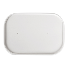 Image COUVERCLES POUR RÉCIPIENTS 266.26/27/28  320 + 30 PE G/M2 17,3x12,3x2 CM BLANC KRAFT (300 UNITÉ) #3