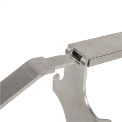 Image SUPPORT BOUTEILLE DISTRIBUTRICE 500 ML  ARGENTE INOX (4 UNITÉ) #4