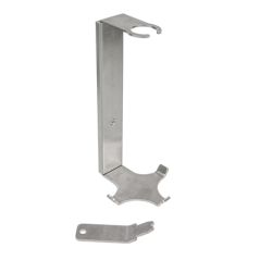 Image SUPPORT BOUTEILLE DISTRIBUTRICE 500 ML  ARGENTE INOX (4 UNITÉ) #7