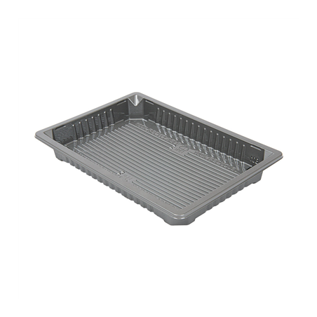 Image RÉCIPIENTS POUR "SUSHI" 244 ML 16,6x11,5x2 CM ARGENTE RPET (312 UNITÉ) #1