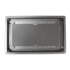 Image RÉCIPIENTS POUR "SUSHI" 376 ML 21,5x13,5x2 CM ARGENTE RPET (156 UNITÉ) #3