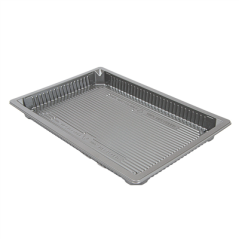 Image RÉCIPIENTS POUR "SUSHI" 442 ML 22,9x15,5x2,1 CM ARGENTE RPET (140 UNITÉ) #1