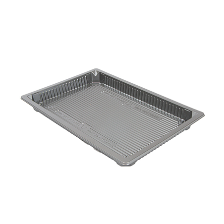 Image RÉCIPIENTS POUR "SUSHI" 442 ML 22,9x15,5x2,1 CM ARGENTE RPET (140 UNITÉ) #1