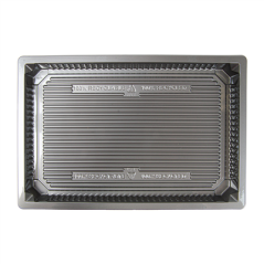 Image RÉCIPIENTS POUR "SUSHI" 442 ML 22,9x15,5x2,1 CM ARGENTE RPET (140 UNITÉ) #3