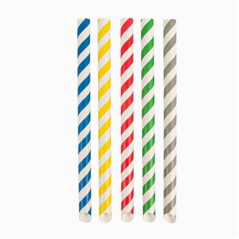 Image PAILLES DROITES À FRANGES 'BUBBLE TEA' 'PAPER' Ø1,2x20 CM ASSORTI PAPIER (2400 UNITÉ) #1