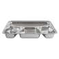 Image PLATEAU AVEC 4 COMPARTIMENTS + COUVERCLE 'ARTINOX'  28x22x4 CM ARGENTE INOX (6 UNITÉ) #4